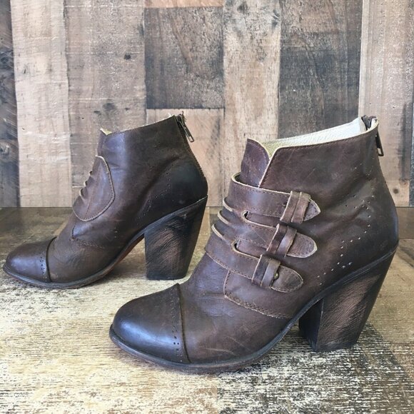 Freebird by Steven Malbc fb-malbc Brown Ankle Boots Booties Womens 7 - Picture 12 of 12